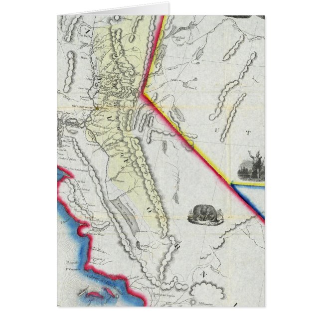 Karte von Kalifornien (Vorne)