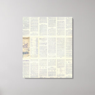 Karte von Kalifornien 4 Leinwanddruck