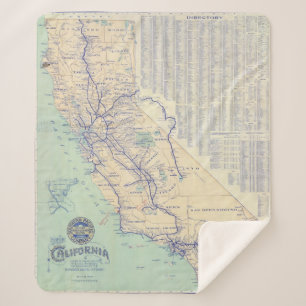 Karte von Kalifornien 4 Sherpadecke