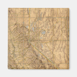 Karte von Kalifornien und Nevada Magnet