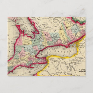 Karte von Kanada West in Landkreisen