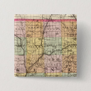 Karte von Kent Landkreis, Michigan Button