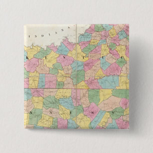 Karte von Kentucky & Tennessee Button