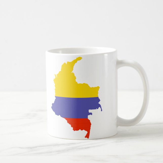 Karte von Kolumbien Tasse (Rechts)