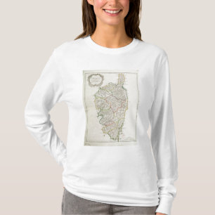 Karte von Korsika T-Shirt