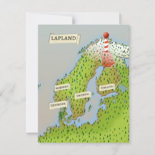 Karte von Lappland