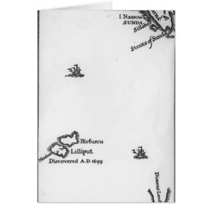 Karte von Lilliput und von Blefuscu