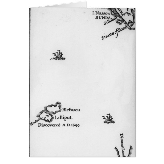 Karte von Lilliput und von Blefuscu (Vorne)