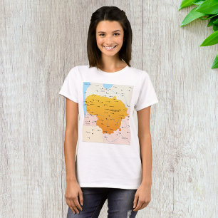 Karte von Litauen T-Shirt
