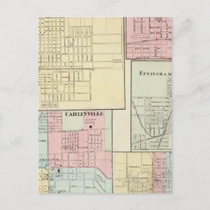 Karte von Litchfield, Carlinsville, Salem