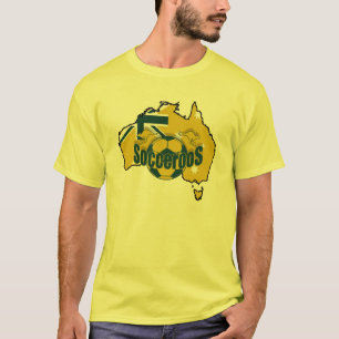 Karte von Logo 2010 Australiens Socceroos T-Shirt