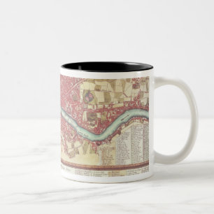 Karte von London Zweifarbige Tasse