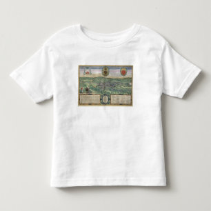 Karte von Lüttich, von "Civitates Orbis Terrarum" Kleinkind T-shirt
