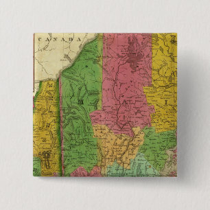 Karte von Maine, New Hampshire und Vermont Button
