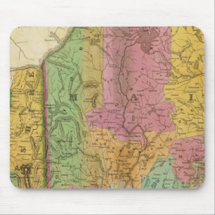 Karte von Maine New Hampshire und Vermont Mousepad