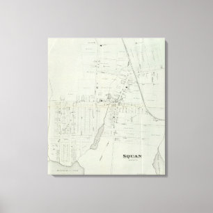 Karte von Manasquan, New Jersey Leinwanddruck