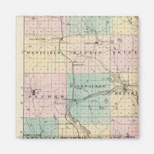 Karte von Marquette Landkreis & Westfield Magnet