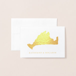 Karte von Marthas Weinberg mit Namen