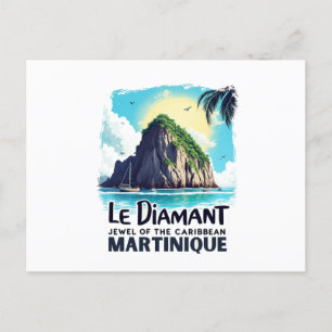 Karte von Martinique - Bild des Diamanten