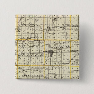 Karte von Mercer Landkreis, Rock Island und Plano Button