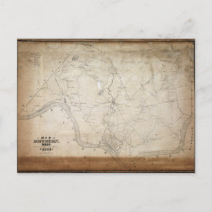 Karte von Methuen Massachusetts 1846