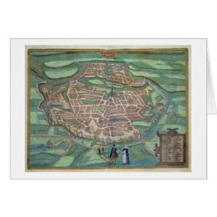 Karte von Metz, von "Civitates Orbis Terrarum"