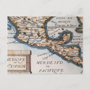 Karte von Mexiko oder Neuspanien   1625
