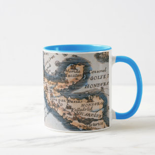 Karte von Mexiko oder von neuem Spanien 1625 Tasse