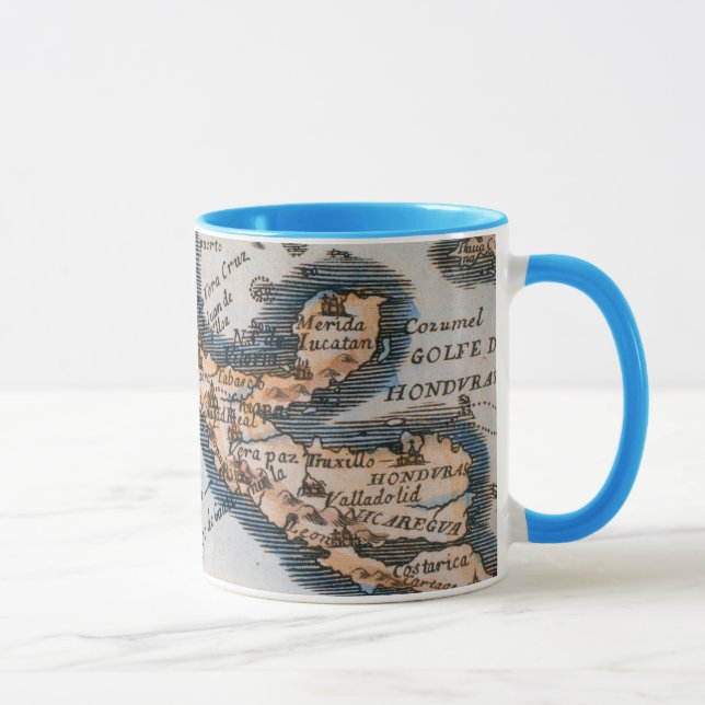 Karte von Mexiko oder von neuem Spanien | 1625 Tasse (Rechts)