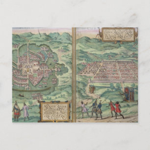 Karte von Mexiko und Cuzco, von 'Civitates Orbis T