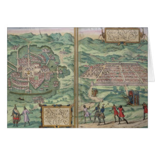 Karte von Mexiko und von Cuzco, von 'Civitates