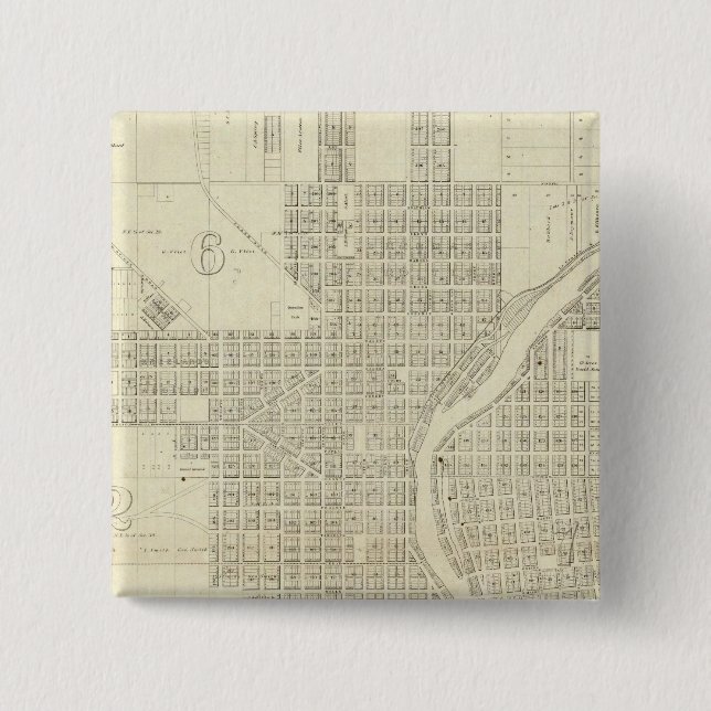 Karte von Milwaukee Button (Vorderseite)