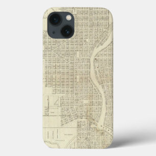 Karte von Milwaukee iPhone 13 Hülle