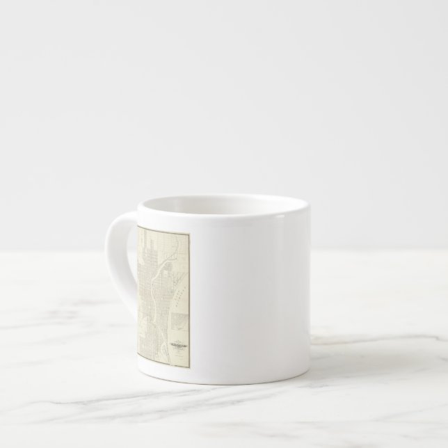 Karte von Milwaukee Espressotasse (Vorderseite Links)
