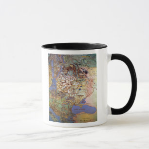 Karte von Mitteleuropa Tasse