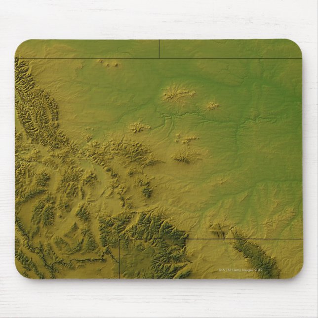 Karte von Montana Mousepad (Vorne)