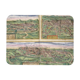 Karte von Montpellier, Ausflüge und von Poitiers, Magnet