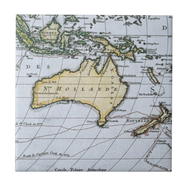 Karte von neuem Holland Fliese (Vorderseite)