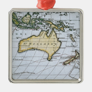 Karte von neuem Holland Ornament Aus Metall