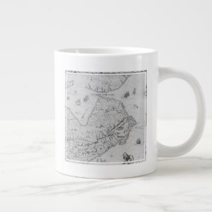 Karte von New France oder Kanada Jumbo-Tasse