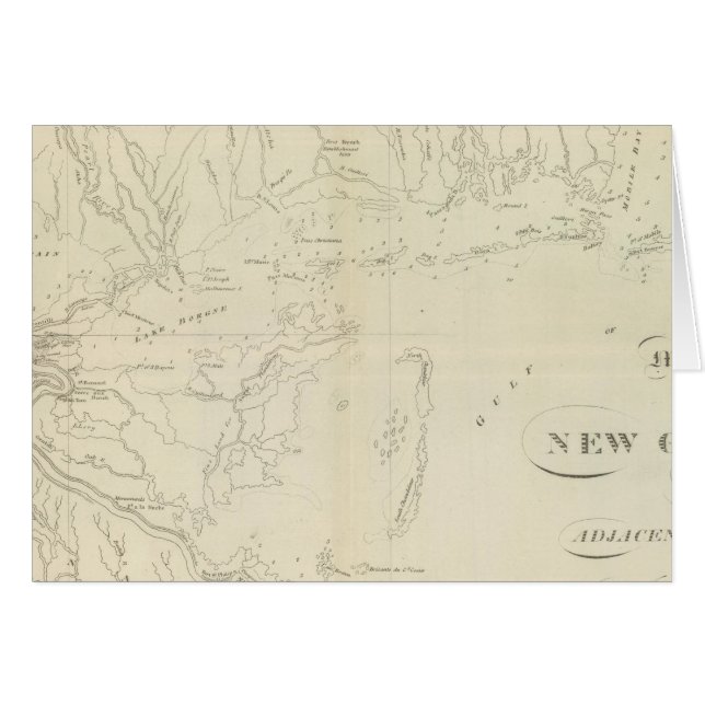 Karte von New Orleans (Vorderseite (Horizontal))