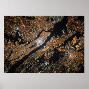 Karte von New York City Poster