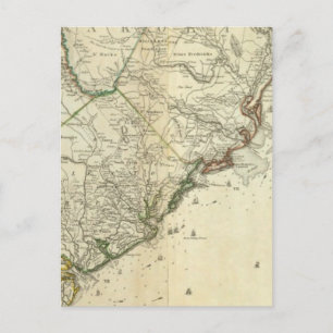 Karte von Nord- und Süd-Carolina