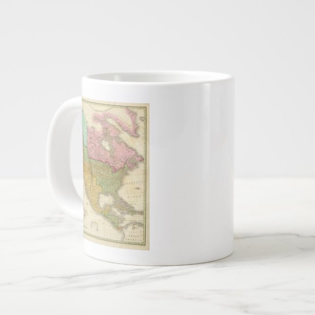 Karte von Nordamerika 3 Jumbo-Tasse (Vorderseite Links)