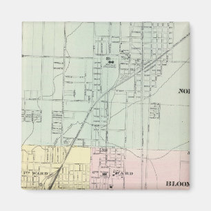 Karte von Normal, Bloomington Magnet