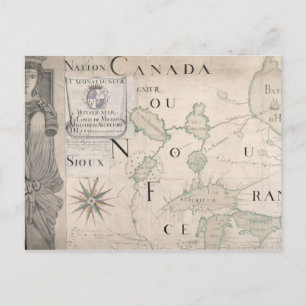 Karte von Nouvelle-France 1699