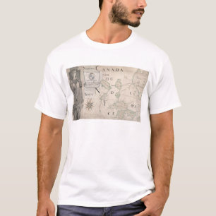 Karte von Nouvelle-Frankreich 1699 T-Shirt