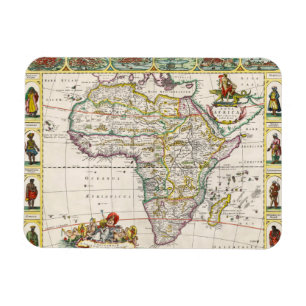 Karte von Nova Afrika Afrikas   Magnet