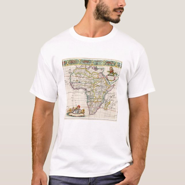 Karte von Nova Afrika Afrikas | T-Shirt (Vorderseite)