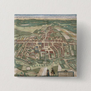 Karte von Odense, von "Civitates Orbis Terrarum" Button